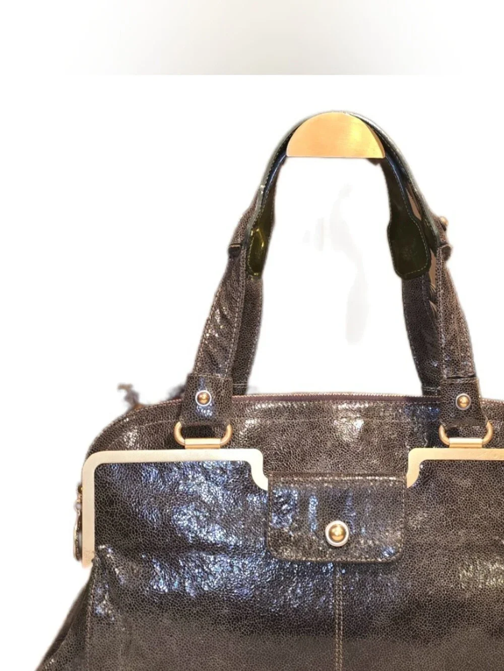 Stella McCartney Falabella Green Cruelty Free Faux Leather Satchel
